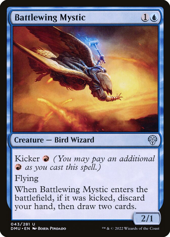 Battlewing Mystic 43 Uncommon Dominaria United Magic: The Gathering Near Mint (NM) przód