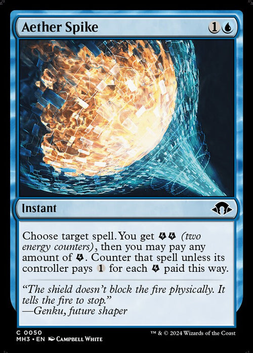 Aether Spike 50 Common Modern Horizons 3 Magic: The Gathering Near Mint (NM) przód