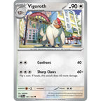 Vigoroth 161/193 Uncommon Paldea Evolved Pokemon Near Mint (NM) przód