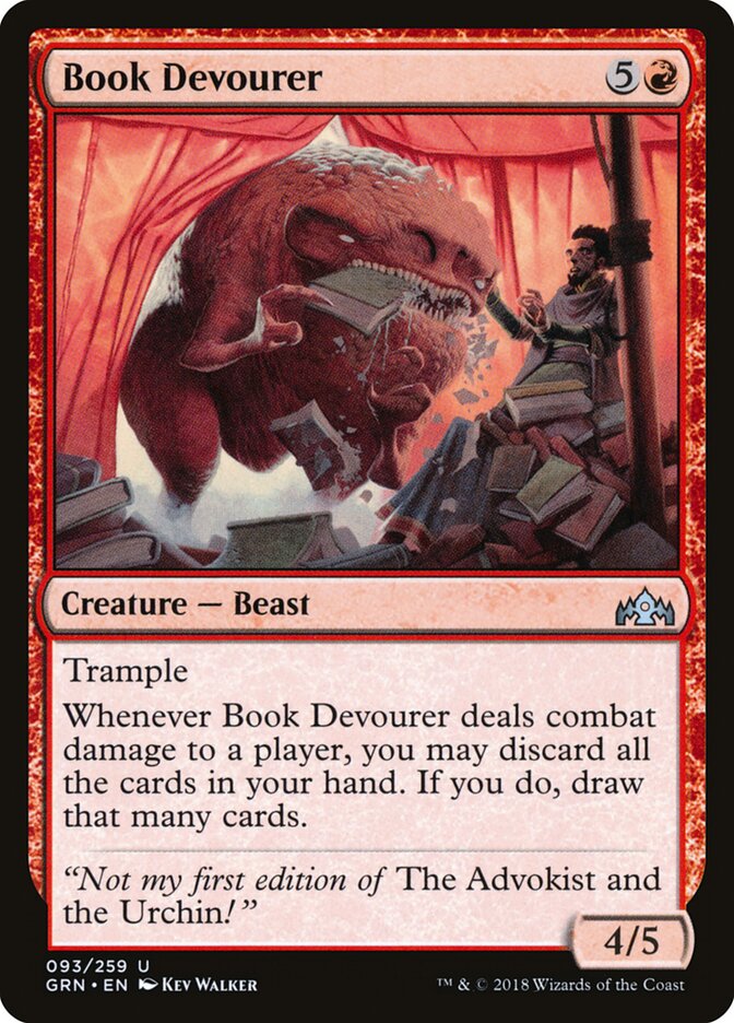 Book Devourer 93 Uncommon Guilds of Ravnica Magic: The Gathering Near Mint (NM) przód