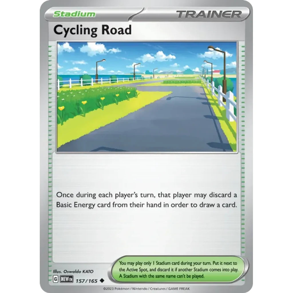 Cycling Road 157/165 Uncommon 151 Pokemon Near Mint (NM) przód