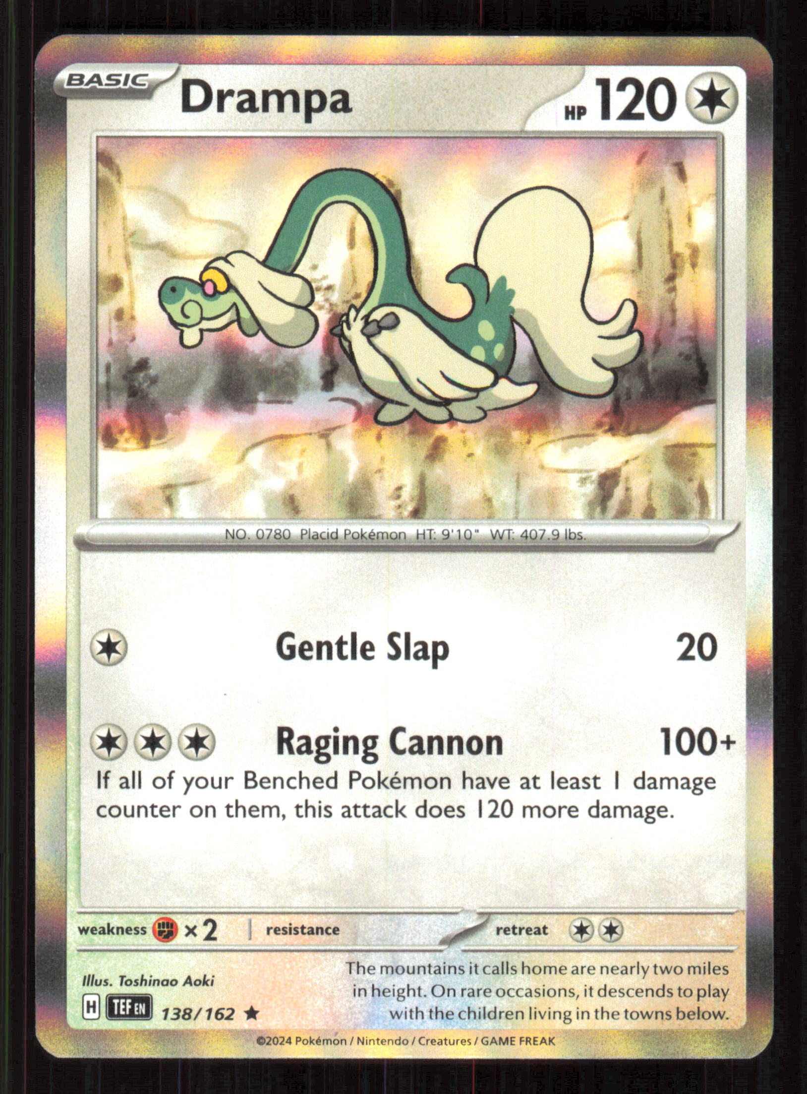 Drampa Rare SV05: Temporal Forces 138/162 Near Mint (NM) — przód