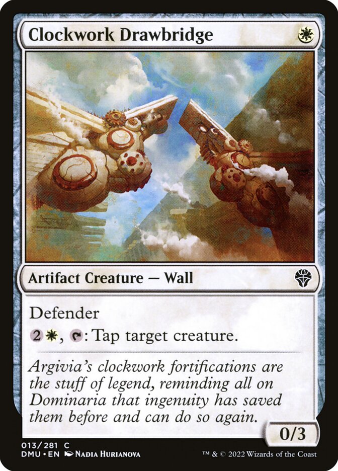 Clockwork Drawbridge 13 Common Dominaria United Magic: The Gathering Near Mint (NM) przód
