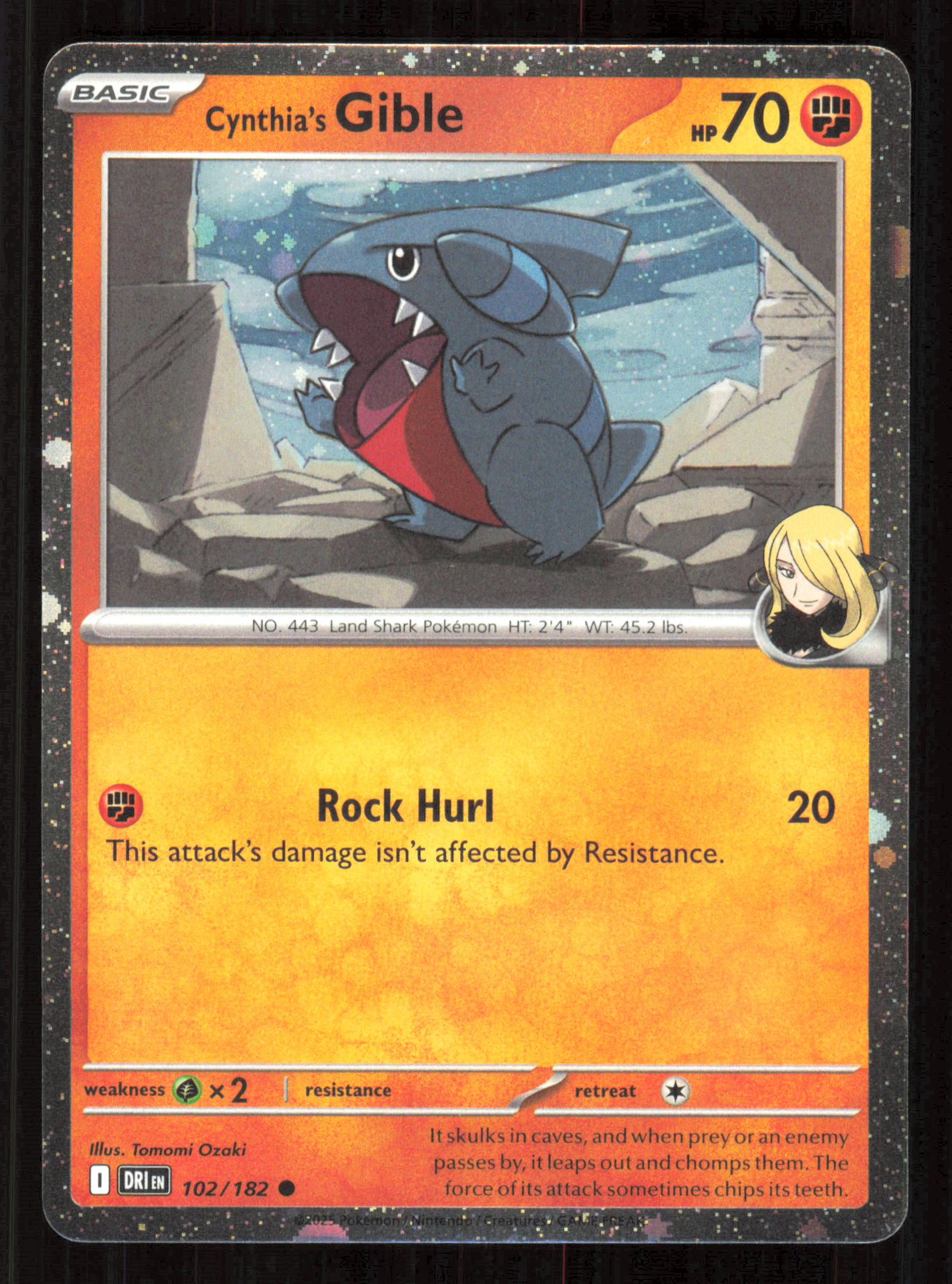 Cynthia's Gible Common ME: Ascended Heroes 109/217 Near Mint (NM) przód