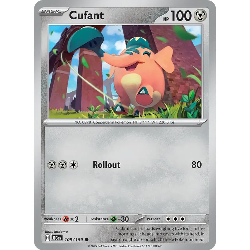 Cufant 109/159 Common Journey Together Pokemon Near Mint (NM) przód
