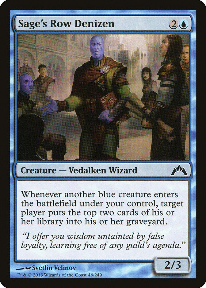 Sage's Row Denizen 46 Common Gatecrash Magic: The Gathering Near Mint (NM) przód