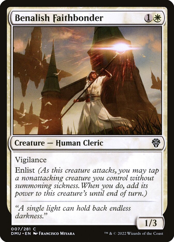 Benalish Faithbonder 7 Common Dominaria United Magic: The Gathering Near Mint (NM) przód