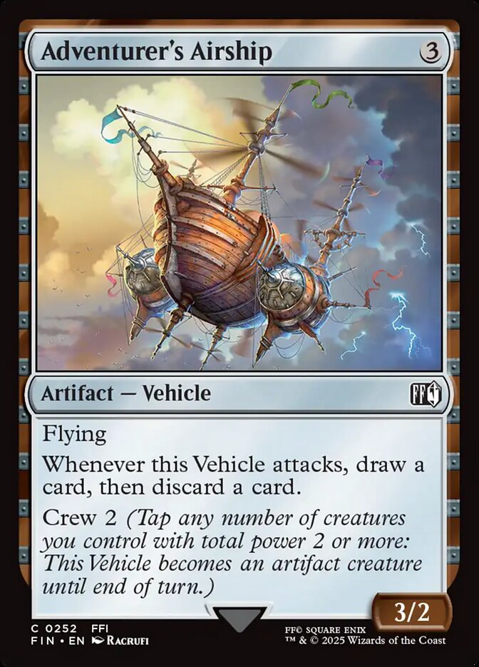 Adventurer's Airship 252 Common FINAL FANTASY Magic: The Gathering Near Mint (NM) przód