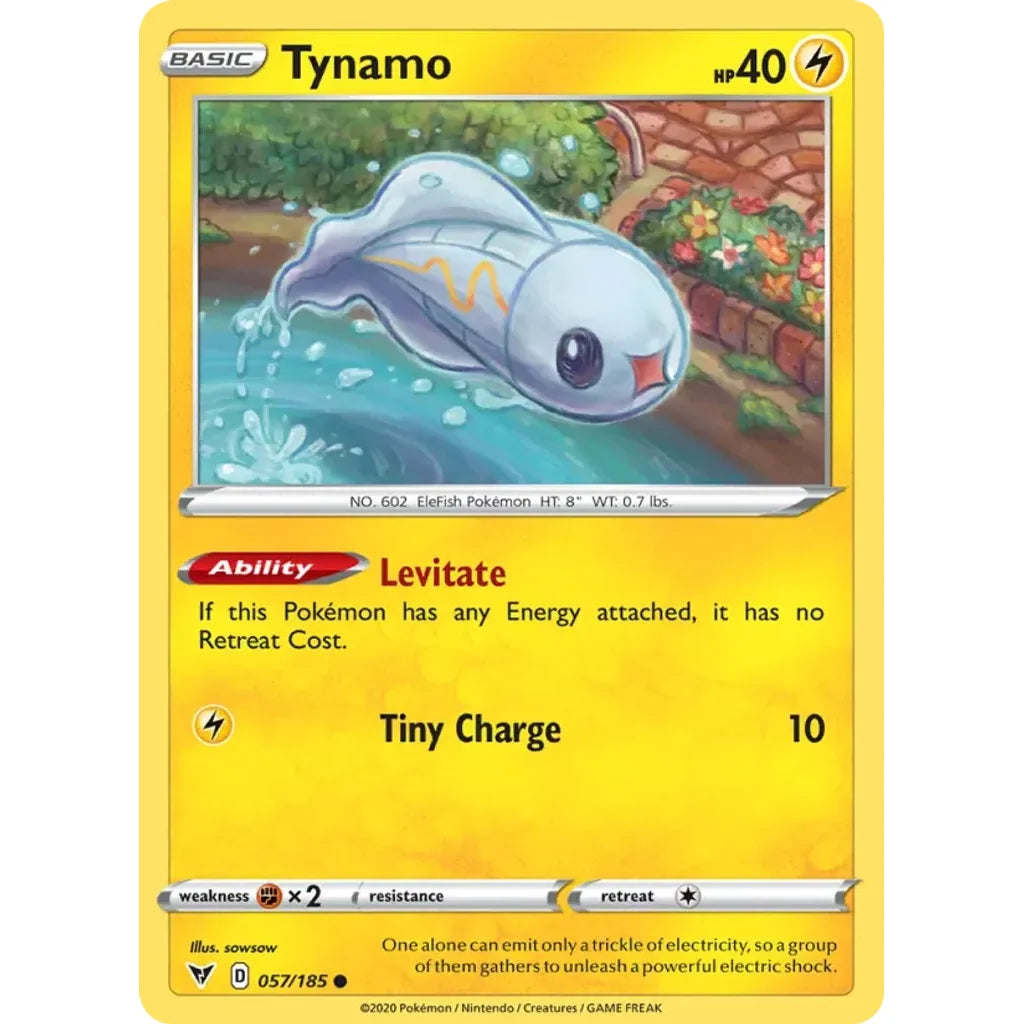 Tynamo 057/185 Common Vivid Voltage Pokemon Near Mint (NM) przód