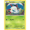 Larvesta 14/114 Common Steam Siege Pokemon Lightly Played (LP) przód