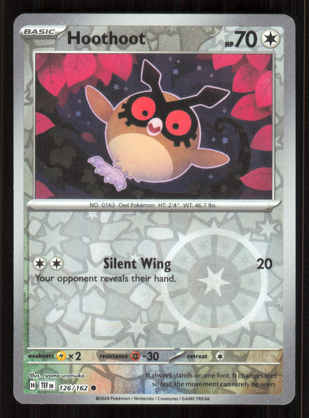 Hoothoot Common SV05: Temporal Forces 126/162 Near Mint (NM) — przód
