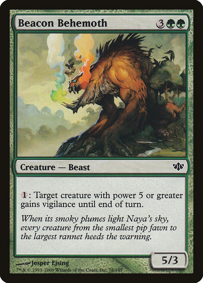 Beacon Behemoth 78 Common Conflux Magic: The Gathering Foil Lightly Played (LP) przód