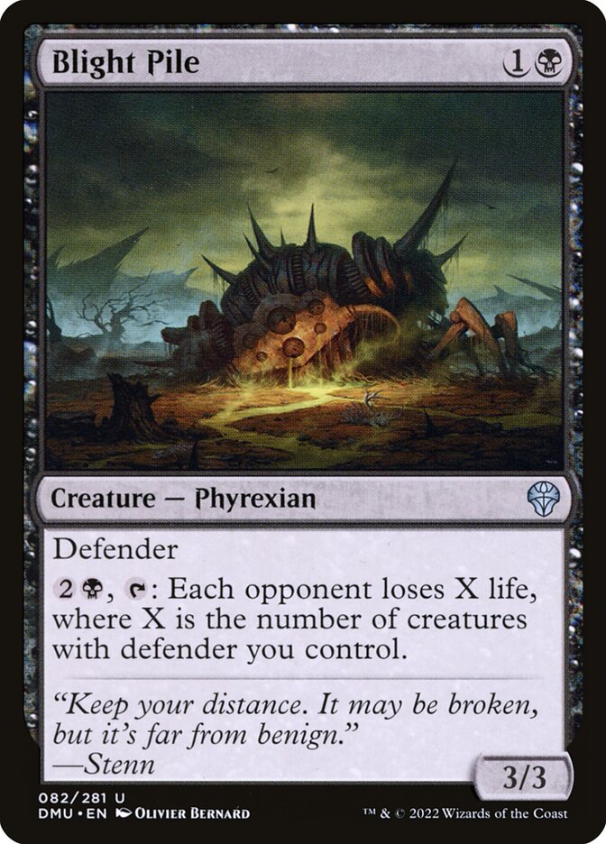 Blight Pile 82 Uncommon Dominaria United Magic: The Gathering Near Mint (NM) przód