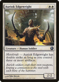 Auriok Edgewright 3 Uncommon Scars of Mirrodin Magic: The Gathering Lightly Played (LP) przód
