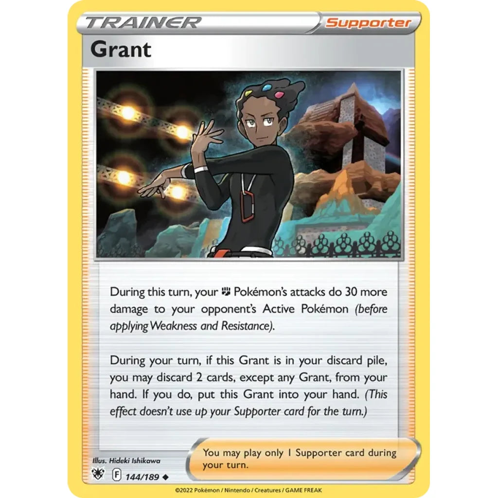 Grant 144/189 Uncommon Astral Radiance Pokemon Near Mint (NM) przód