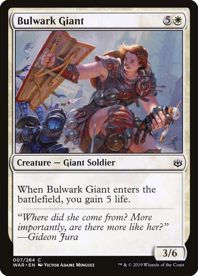 Bulwark Giant 7 Common War of the Spark Magic: The Gathering Near Mint (NM) przód