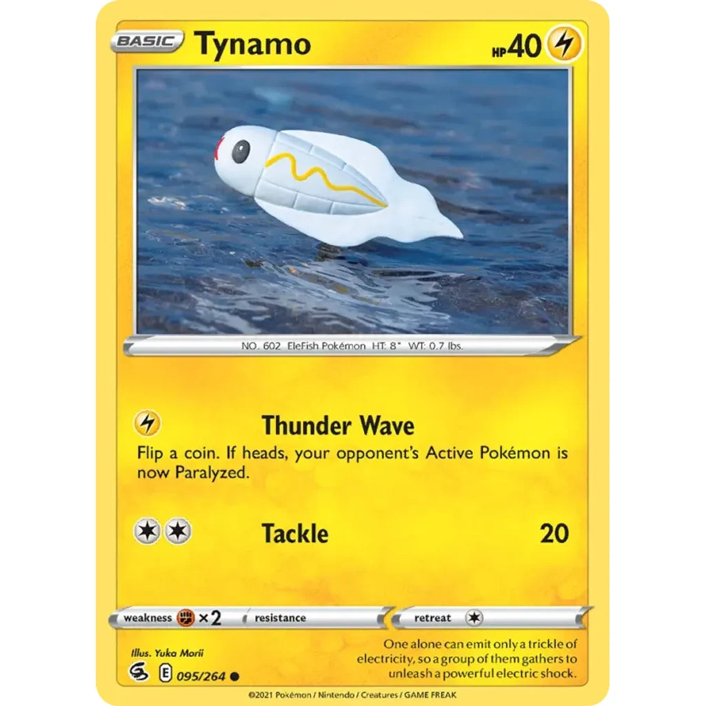 Tynamo 095/264 Common Fusion Strike Pokemon Lightly Played (LP) przód