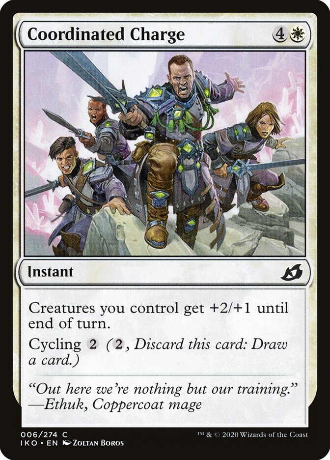 Coordinated Charge 6 Common Ikoria: Lair of Behemoths Magic: The Gathering Near Mint (NM) przód