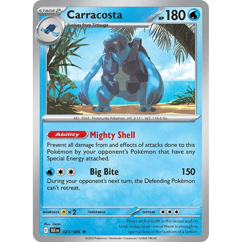 Carracosta 023/086 Holo Rare Black Bolt Pokemon Holo Lightly Played (LP) przód