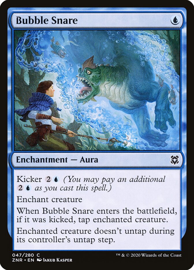 Bubble Snare 47 Common Zendikar Rising Magic: The Gathering Near Mint (NM) przód