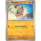 Mankey 107/198 Common Scarlet &amp; Violet Pokemon Lightly Played (LP) przód