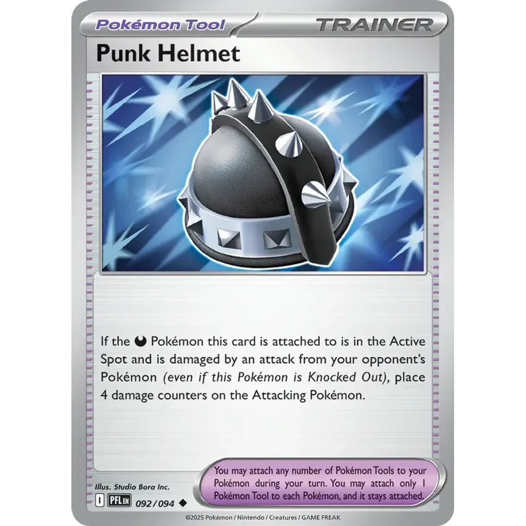 Punk Helmet 092/094 Uncommon Phantasmal Flames Pokemon Near Mint (NM) przód