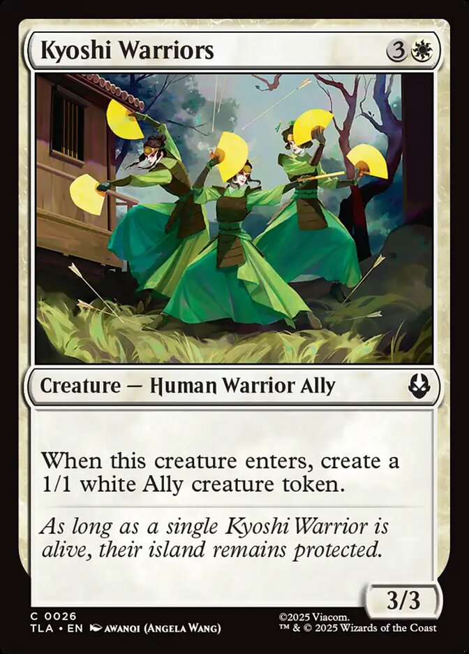 Kyoshi Warriors 26 Common Avatar: The Last Airbender Magic: The Gathering Near Mint (NM) przód