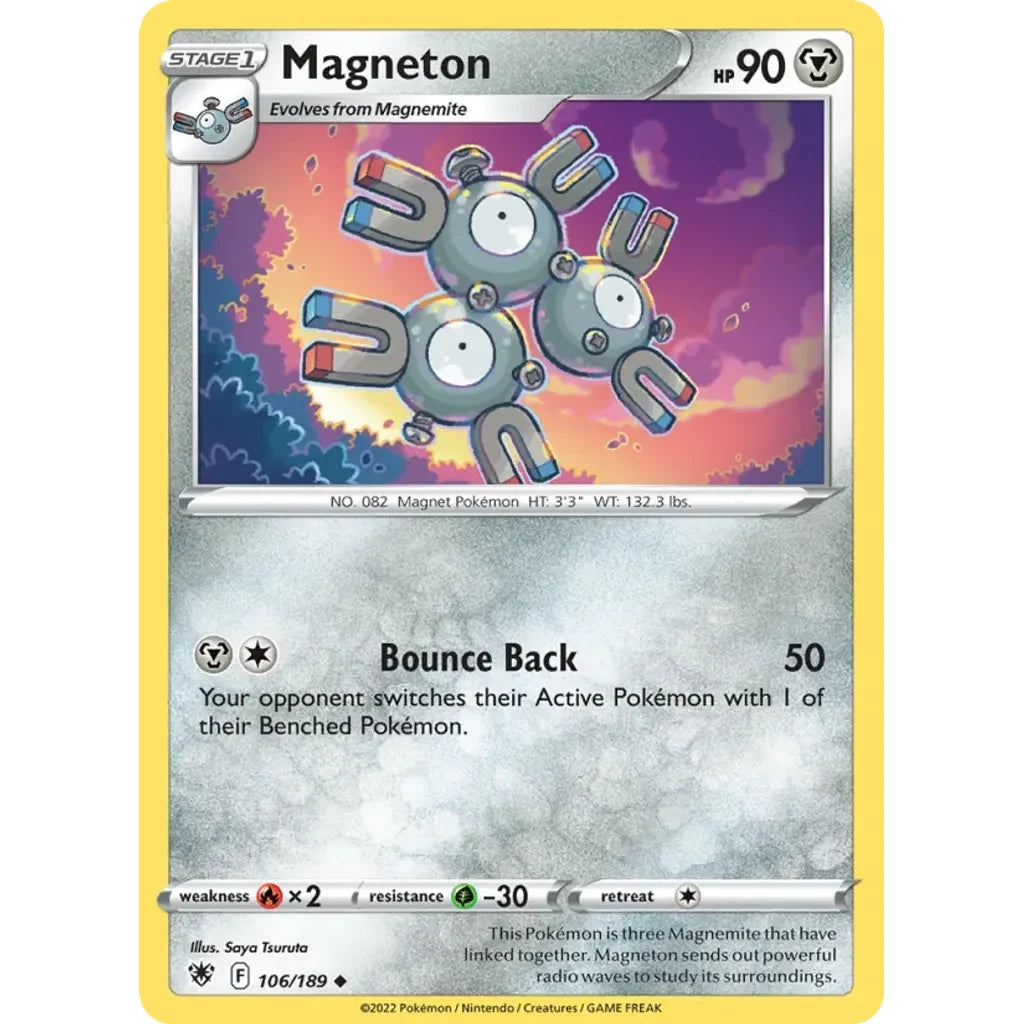 Magneton 106/189 Uncommon Astral Radiance Pokemon Near Mint (NM) przód