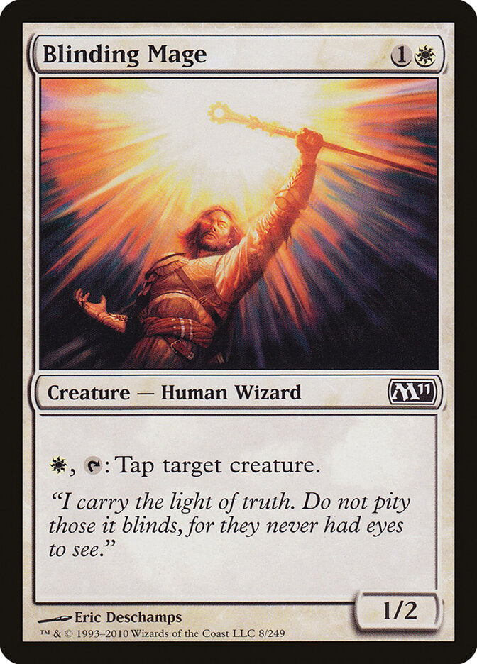 Blinding Mage 8 Common Magic 2011 (M11) Magic: The Gathering Near Mint (NM) przód
