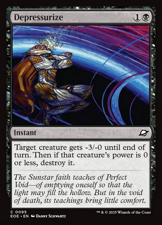 Depressurize 95 Common Edge of Eternities Magic: The Gathering Near Mint (NM) przód
