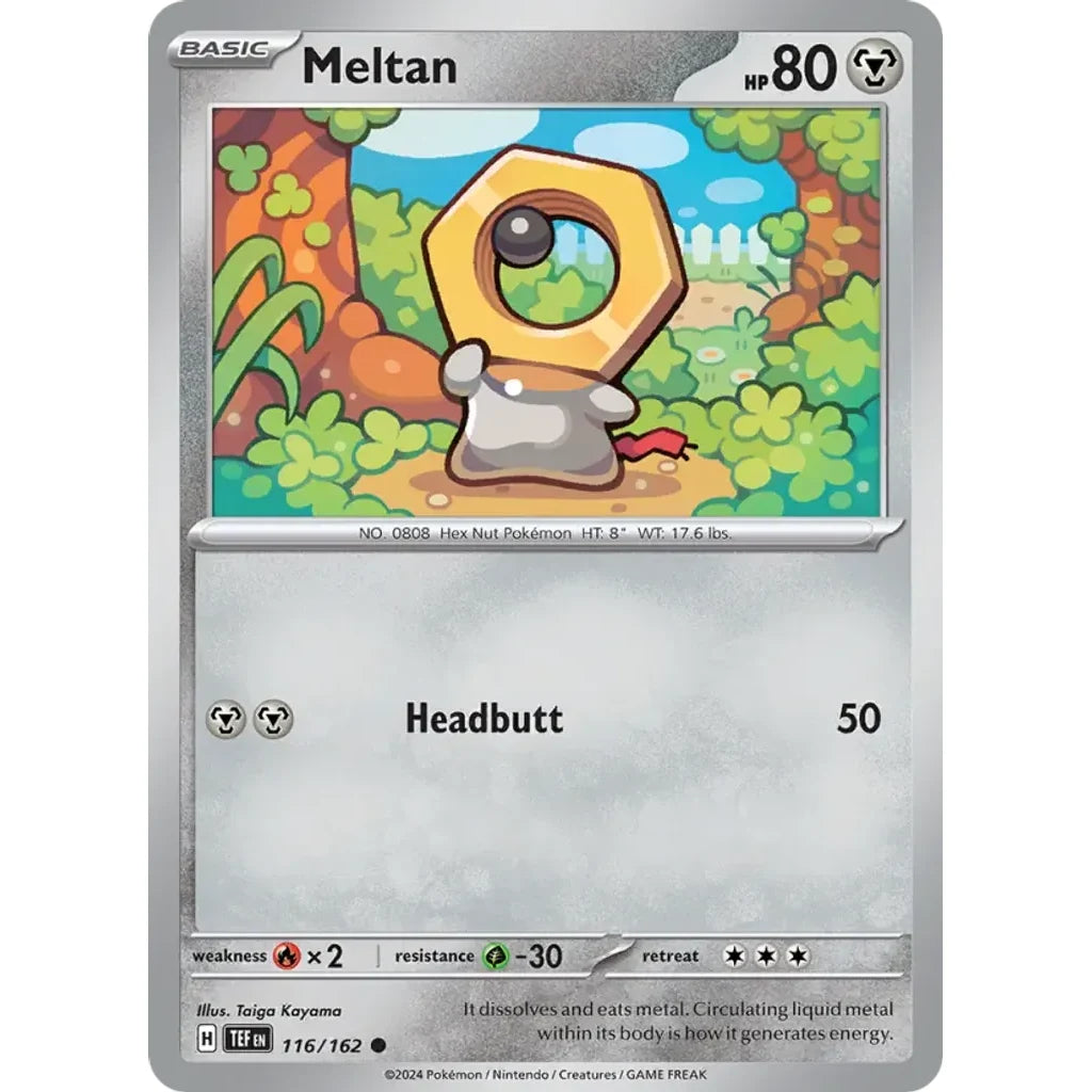 Meltan 116/162 Common Temporal Forces Pokemon Lightly Played (LP) przód
