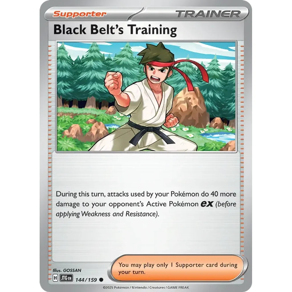 Black Belt's Training 144/159 Common Journey Together Pokemon Near Mint (NM) przód