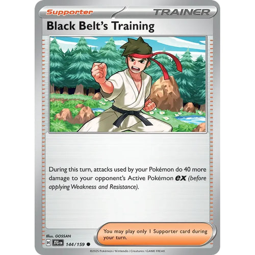 Black Belt's Training 144/159 Common Journey Together Pokemon Near Mint (NM) przód
