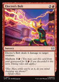 Electro's Bolt 77 Common Marvel's Spider-Man Magic: The Gathering Near Mint (NM) przód