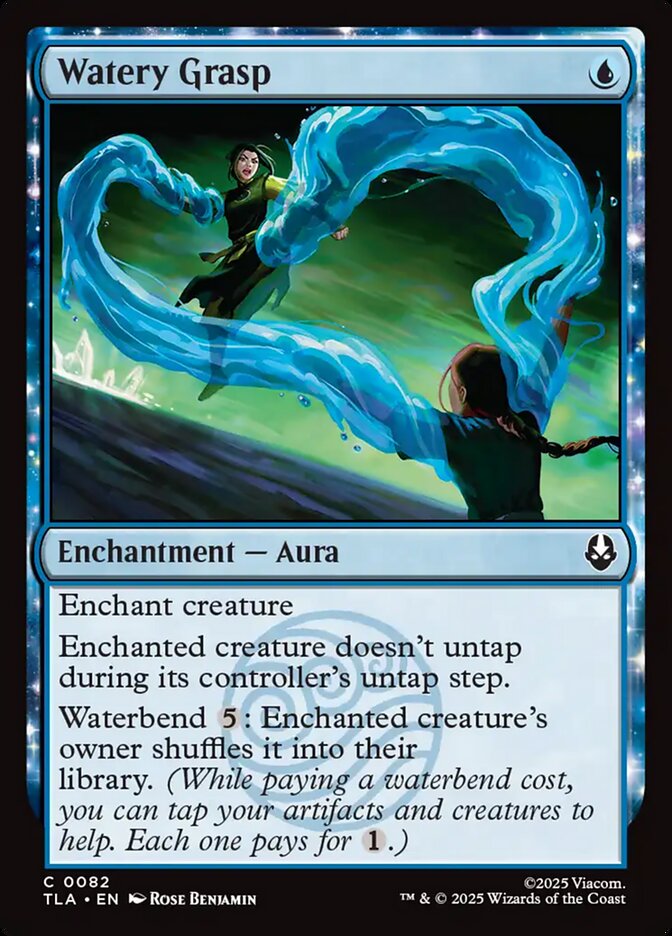 Watery Grasp 82 Common Avatar: The Last Airbender Magic: The Gathering Near Mint (NM) przód