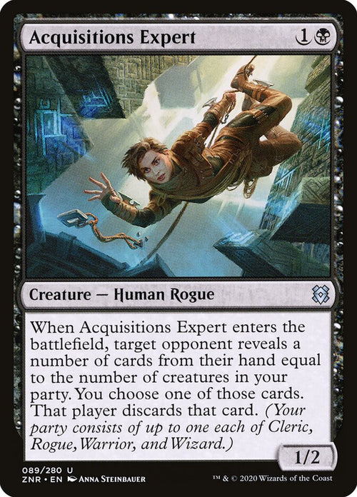 Acquisitions Expert 89 Uncommon Zendikar Rising Magic: The Gathering Near Mint (NM) przód
