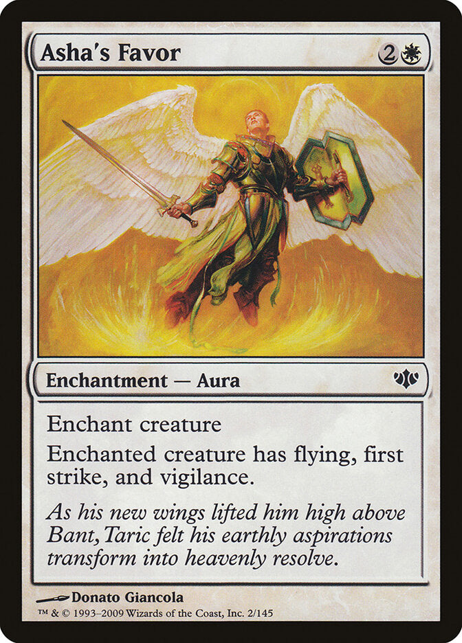 Asha's Favor 2 Common Conflux Magic: The Gathering Near Mint (NM) przód