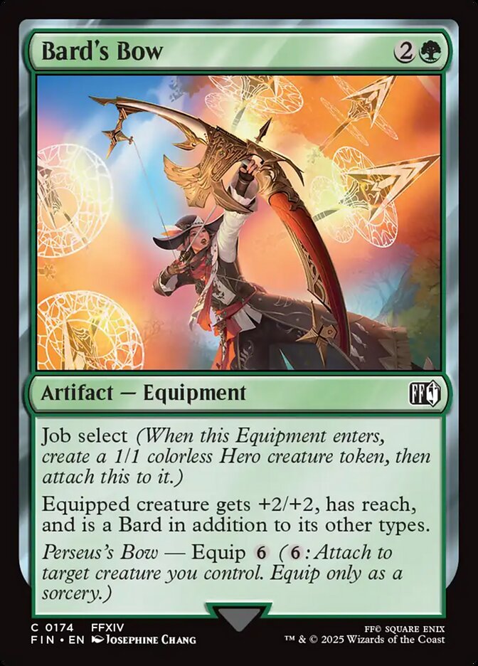 Bard's Bow 174 Common FINAL FANTASY Magic: The Gathering Near Mint (NM) przód