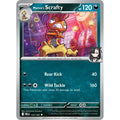 Marnie's Scrafty 133/182 Uncommon Destined Rivals Pokemon Lightly Played (LP) przód