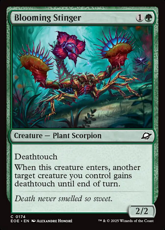 Blooming Stinger 174 Common Edge of Eternities Magic: The Gathering Near Mint (NM) przód