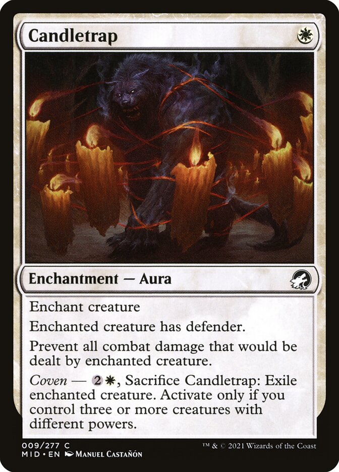 Candletrap 9 Common Innistrad: Midnight Hunt Magic: The Gathering Near Mint (NM) przód