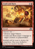 Crash and Burn 119 Common Aetherdrift Magic: The Gathering Near Mint (NM) przód