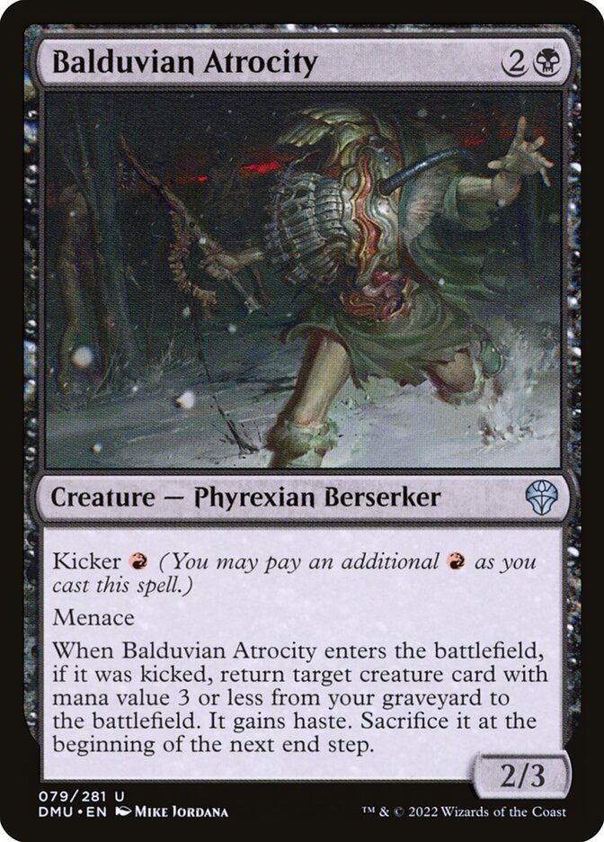 Balduvian Atrocity 79 Uncommon Dominaria United Magic: The Gathering Near Mint (NM) przód