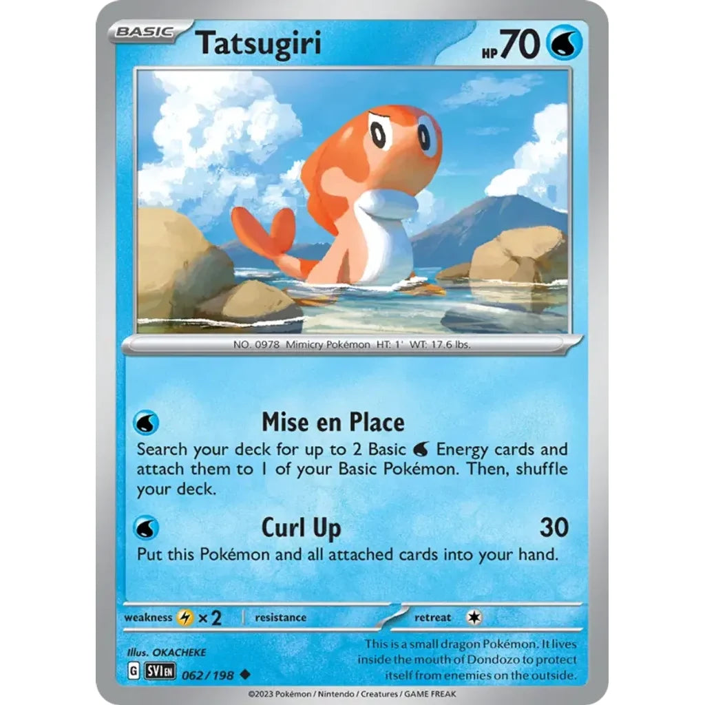 Tatsugiri 062/198 Uncommon Scarlet &amp; Violet Pokemon Near Mint (NM) przód