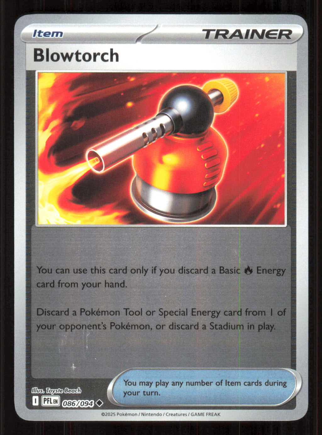 Blowtorch Uncommon ME02: Phantasmal Flames 086/094 Near Mint (NM) przód