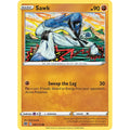 Sawk 081/172 Common Brilliant Stars Pokemon Lightly Played (LP) przód