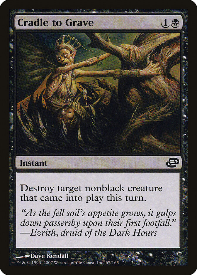 Cradle to Grave 67 Common Planar Chaos Magic: The Gathering Lightly Played (LP) przód