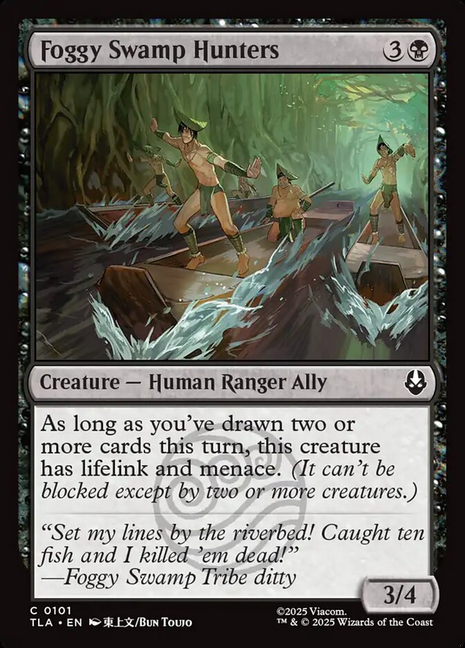 Foggy Swamp Hunters 101 Common Avatar: The Last Airbender Magic: The Gathering Near Mint (NM) przód