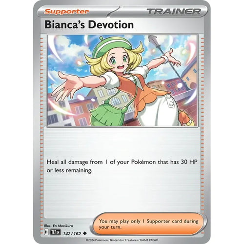 Bianca's Devotion 142/162 Uncommon Temporal Forces Pokemon Near Mint (NM) przód