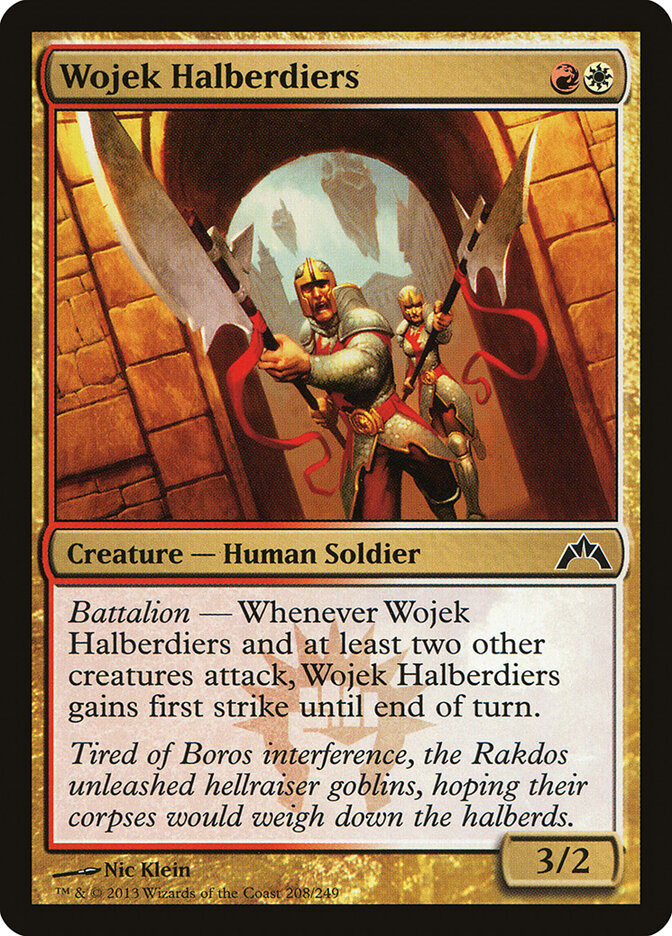 Wojek Halberdiers 208 Common Gatecrash Magic: The Gathering Near Mint (NM) przód